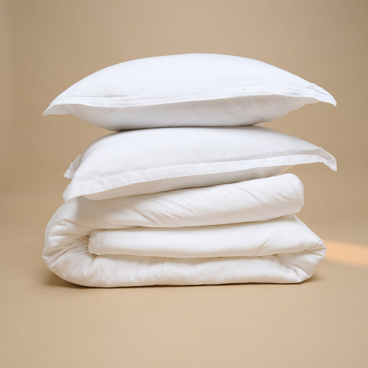 Tencel ™ twill dyneovertræk hvid
