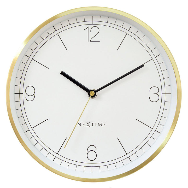 Vægur 25cm-Silent-Grøn/Turkis/Hvid/Sort-Metal-NeXtime 'Bolero'