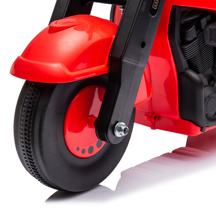 Kørebil, motorcykeldesign, musik og bobler, for alderen 2-5, rød