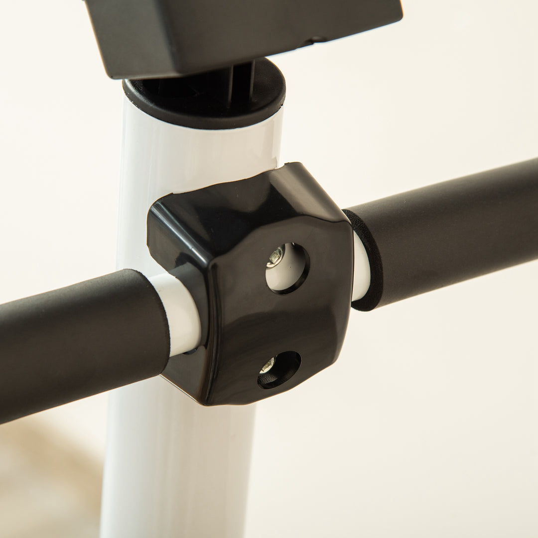 Stepper fitnessudstyr, lcd-skærm, skridsikre pedaler, stål og abs, 55 x 44 x 108 cm, grøn + sort