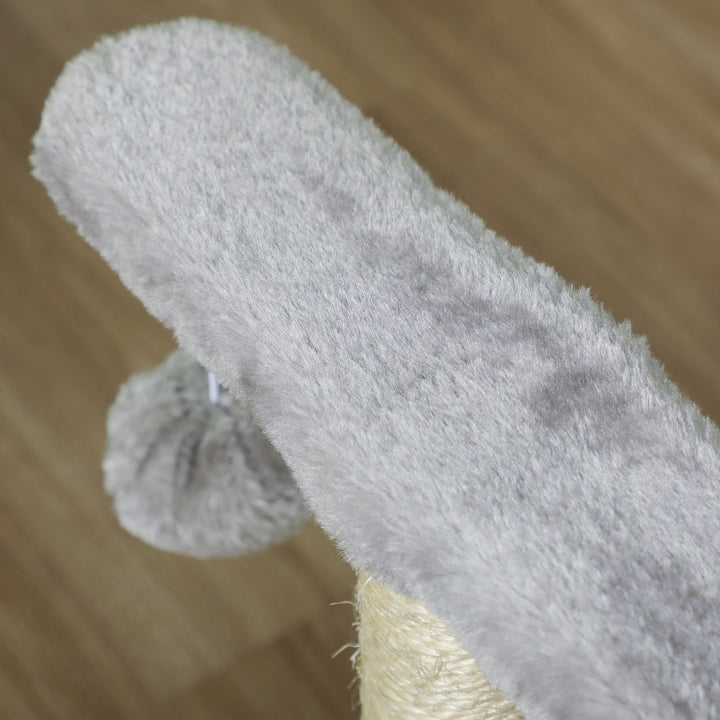 Lille kradsetræ til katte, legetræ, kradsetræ til katte med legebold, brun, 40 x 30 x 43 cm