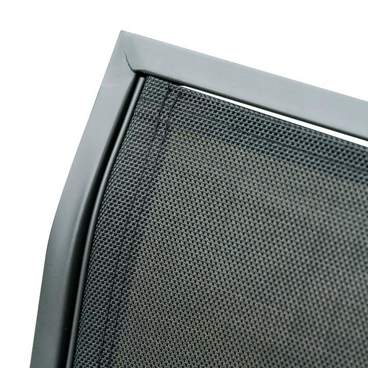 3-Personers gyngestol, havebænk med vippemekanisme, havegynge, metalparkbænk, lasteevne op til 300 kg, havemøbler til haven, terrasse, 147 x 70 x 85 cm, mørkegrå