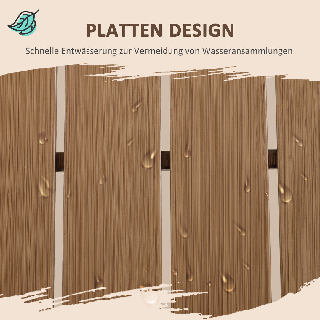 Havemøbelsæt til 3 personer med sidebord, sofa med hynder, udendørs, aluminium, 164 x 74 x 69 cm