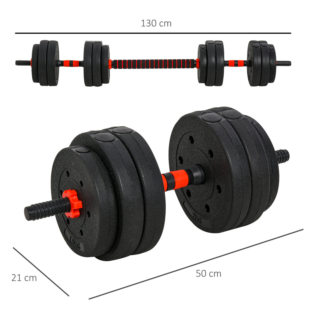 2-i-1 håndvægtsæt, 25 kg justerbare korte og lange vægtstænger, professionel håndvægtsstyrketræning og vægtløftning til hjemmefitness