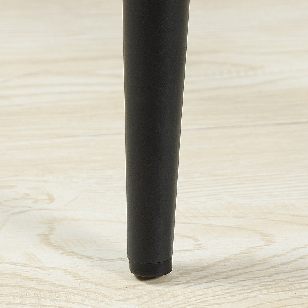 Sæt med 2 barstole i retrodesign, fløjlslook, inklusive fodstøtte 50 cm x 56 cm x 98 cm grå