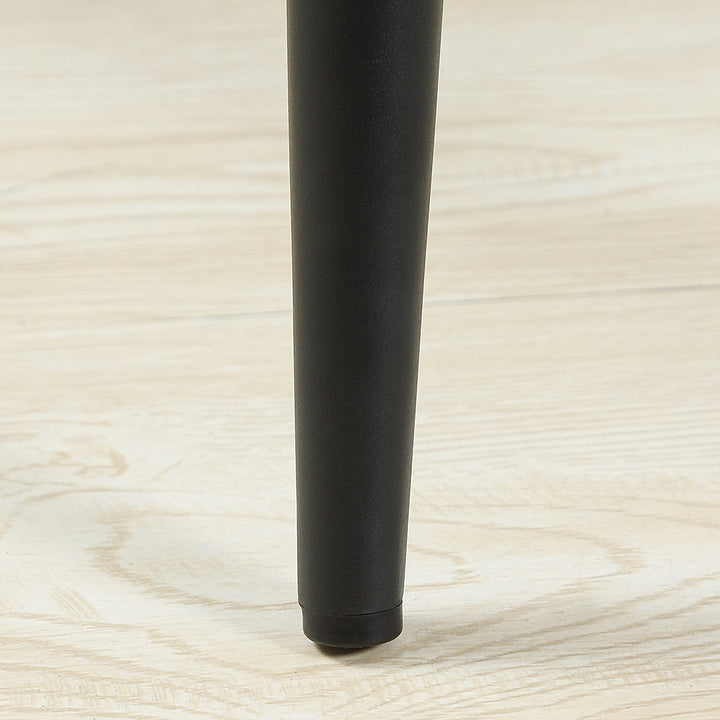 Sæt med 2 barstole i retrodesign, fløjlslook, inklusive fodstøtte 50 cm x 56 cm x 98 cm grå