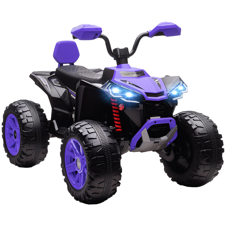 Børns elektriske ATV, 24V elektrisk køretøj med 4 hjul, forlygter, USB-port, MP3-funktion, 6,5 km/t, 3-8 år