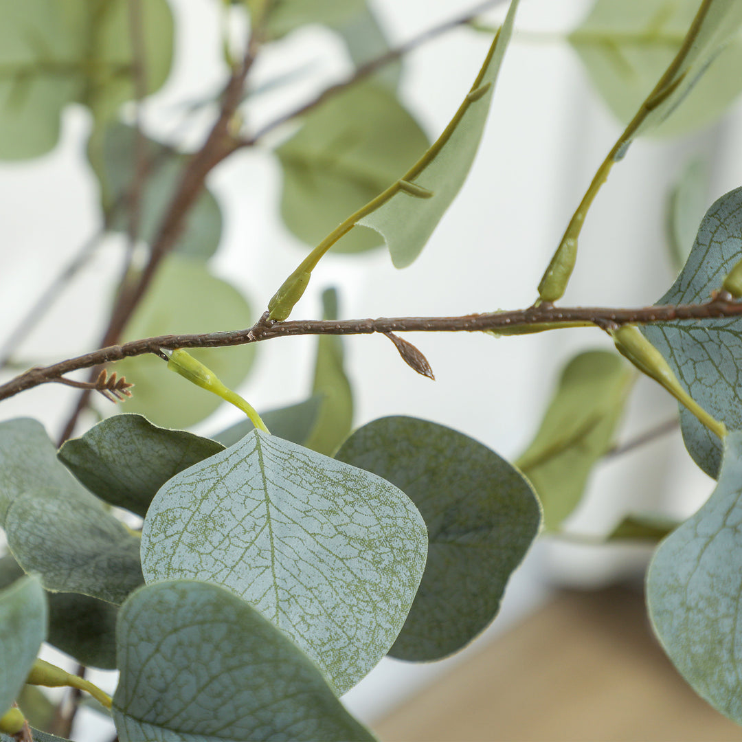 Kunstig plante, kunstigt træ, livagtig, cementpotte, vedligeholdelsesfri, grøn