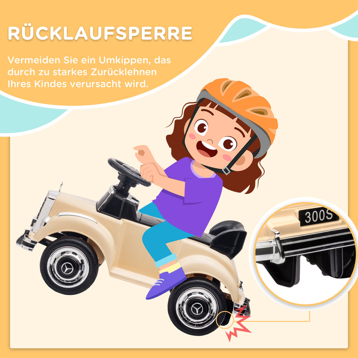 Børnebil mercedes benz design 300 s design, beige