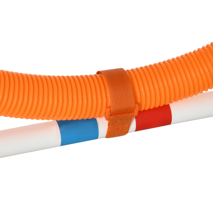 3-Delt agilitysæt til hunde, træning til kæledyr, hundetræningssæt, inklusive taske, nem at bære, plastik, hvid+gul