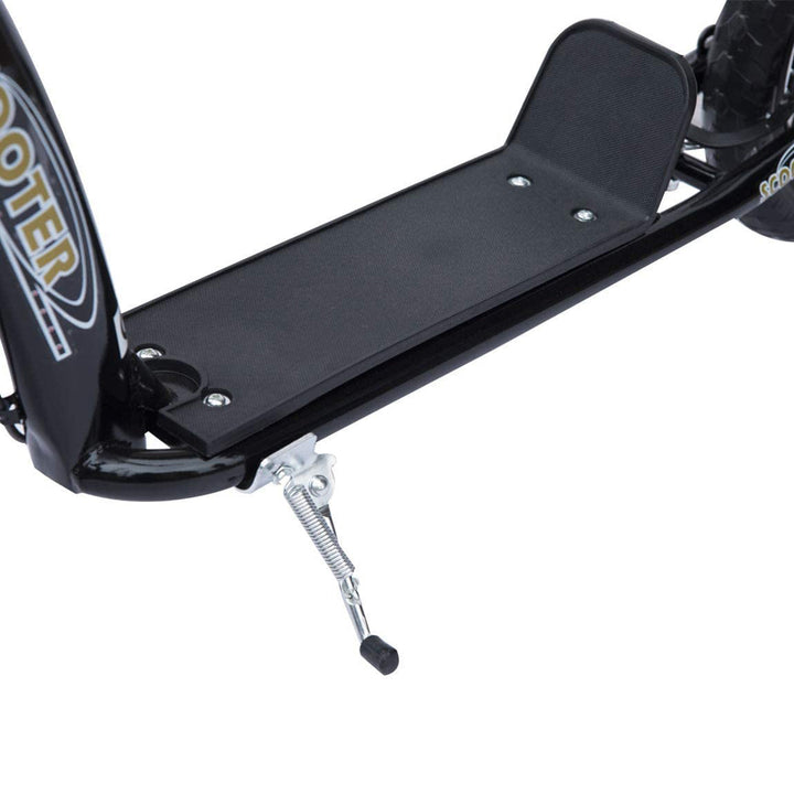 Børneløbehjul med bagbremse, løbehjul 12 tommer, stål, 120 x 52 x 80-88 cm