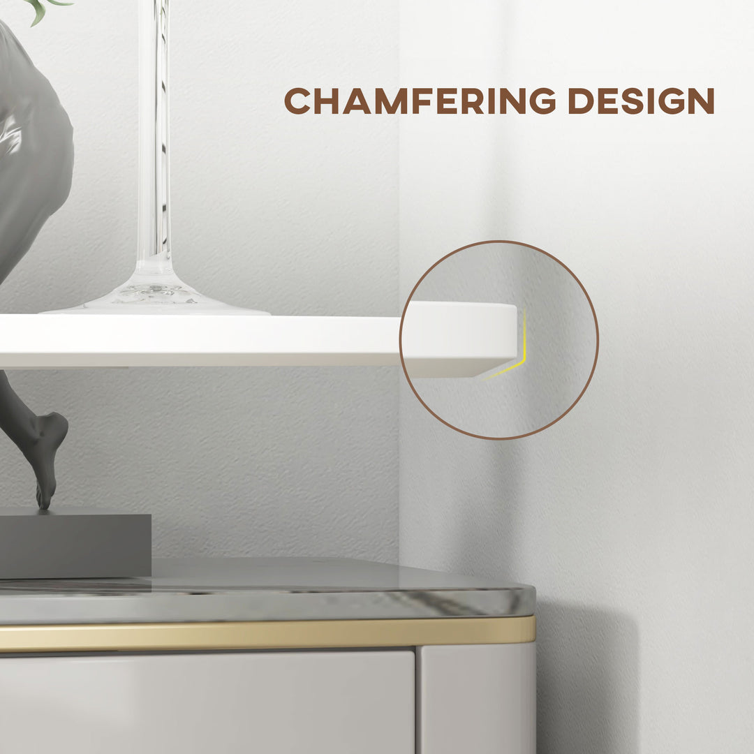 Barbord, højbord, bord til 2 personer, 60 x 60 x 102 cm, hvid