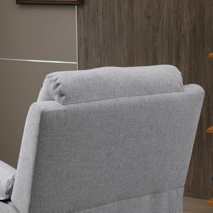 Elektrisk lænestol med ståhjælp, lænefunktion, fjernbetjening, pocketfjederkerne, op til 120 kg, grå