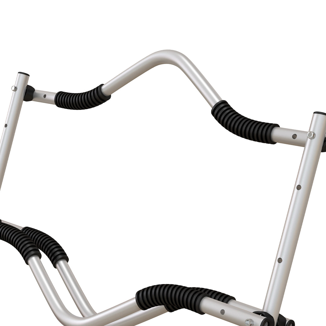 Kajakvogn, transportvogn i aluminium, 82x25,4x77,5 cm, sølvgul