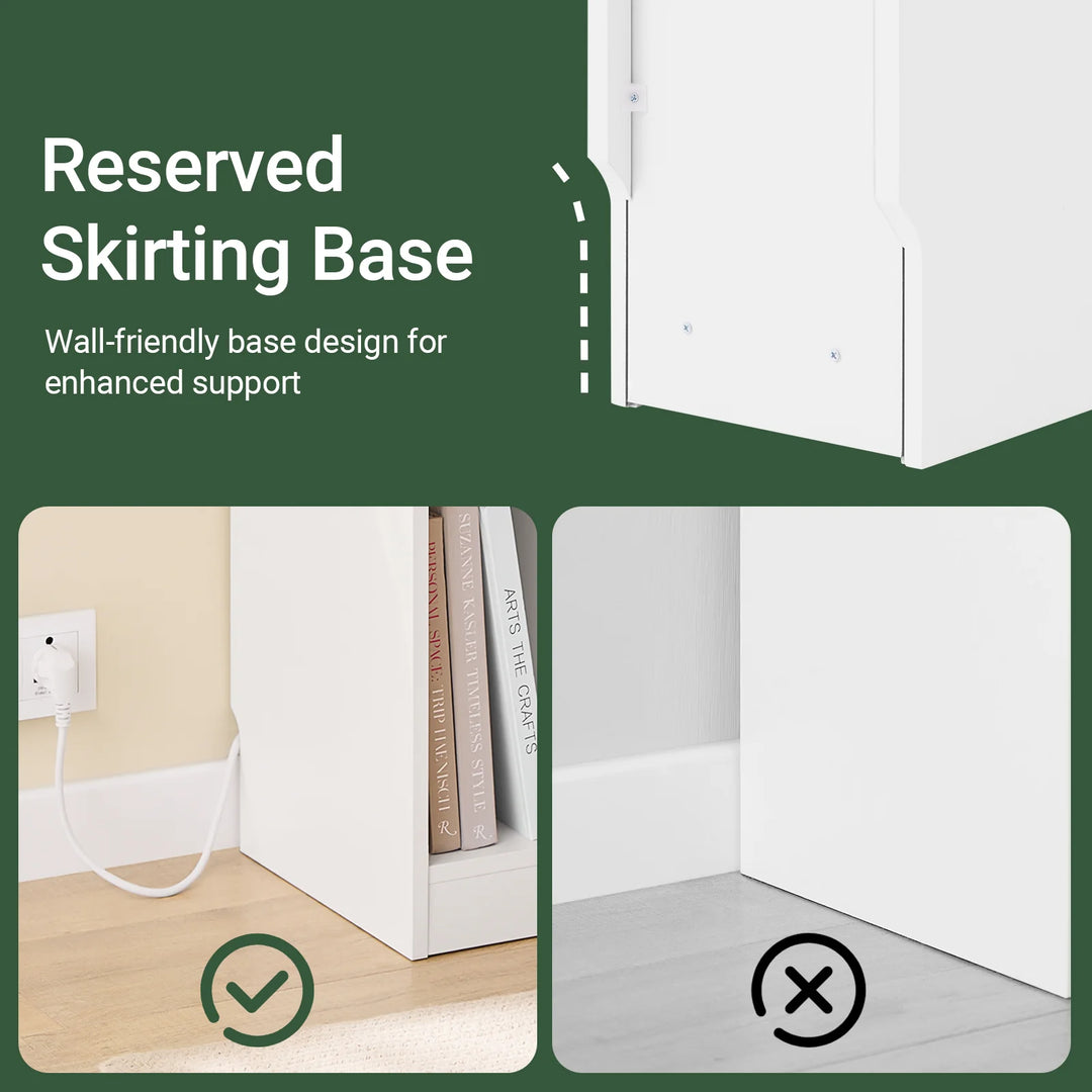 Pladsbesparende sengebord i skandi-stil, B20 x D35 x H60 cm