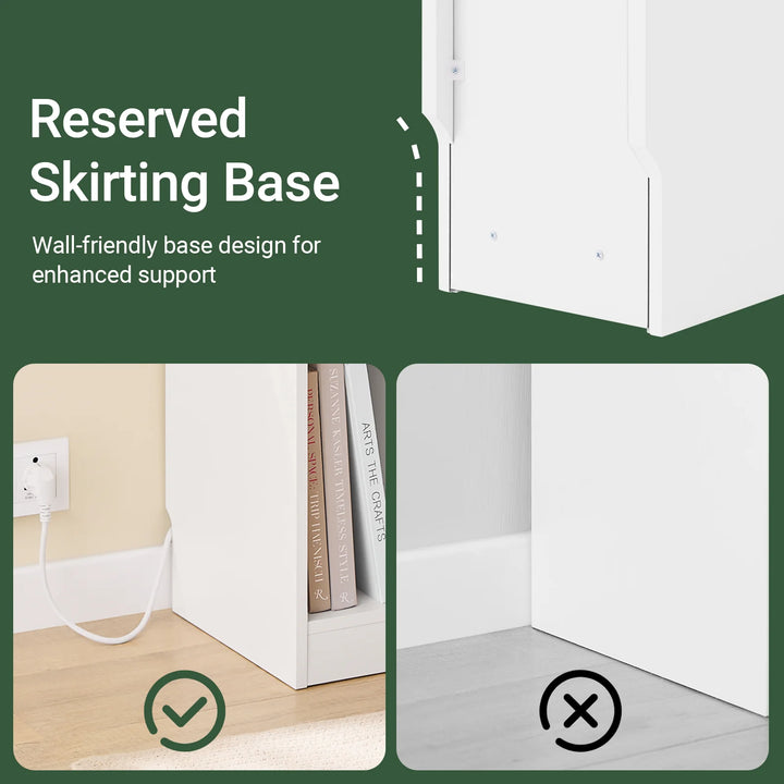 Pladsbesparende sengebord i skandi-stil, B20 x D35 x H60 cm