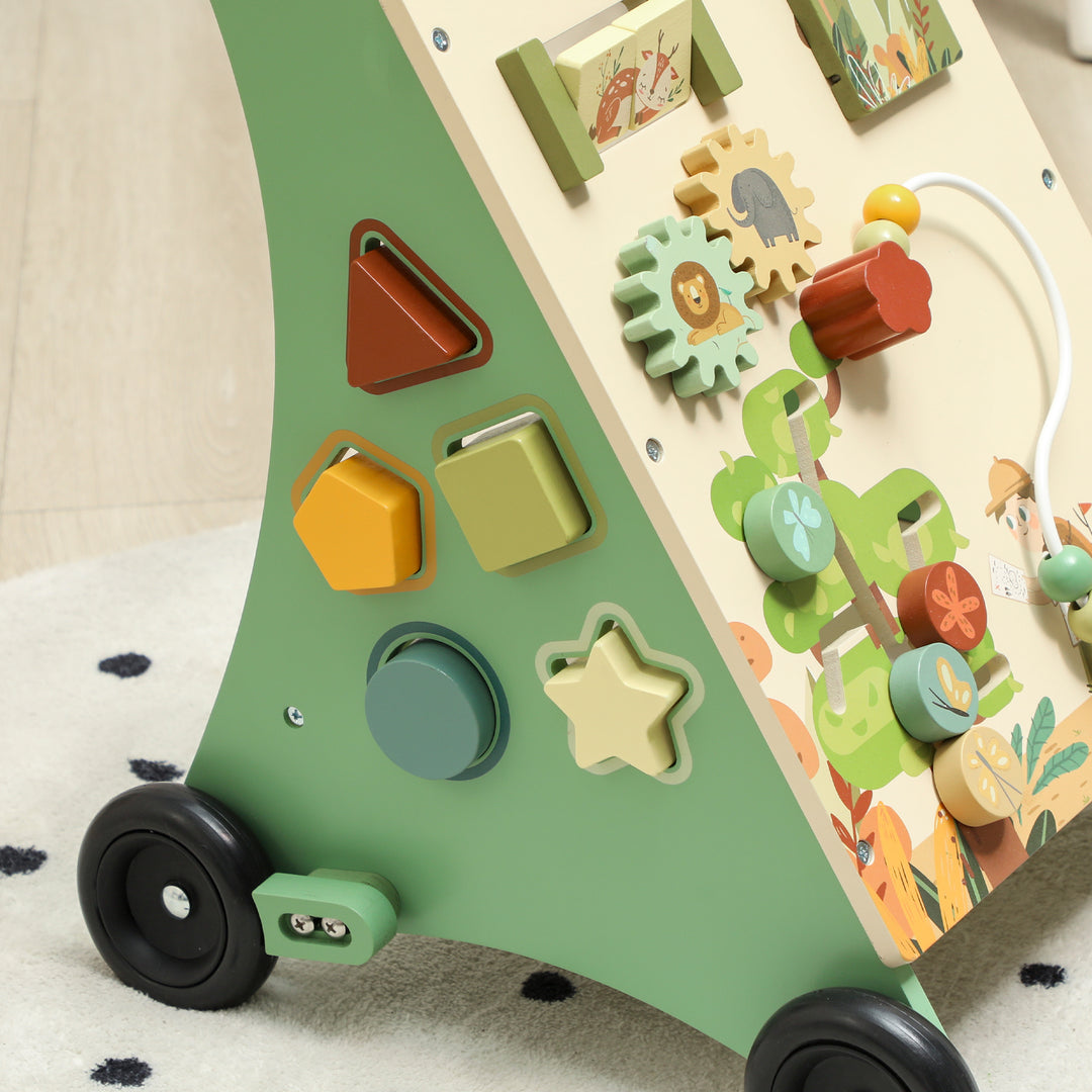 Træ Montessori Walker xylofon Grøn