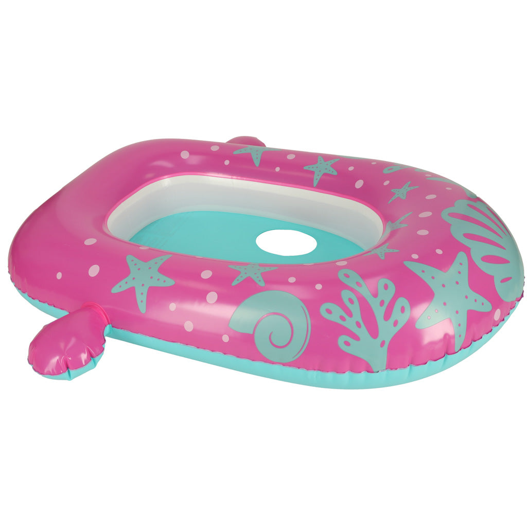 BESTWAY 34091 Oppustelig ponton med baldakin, lyserød