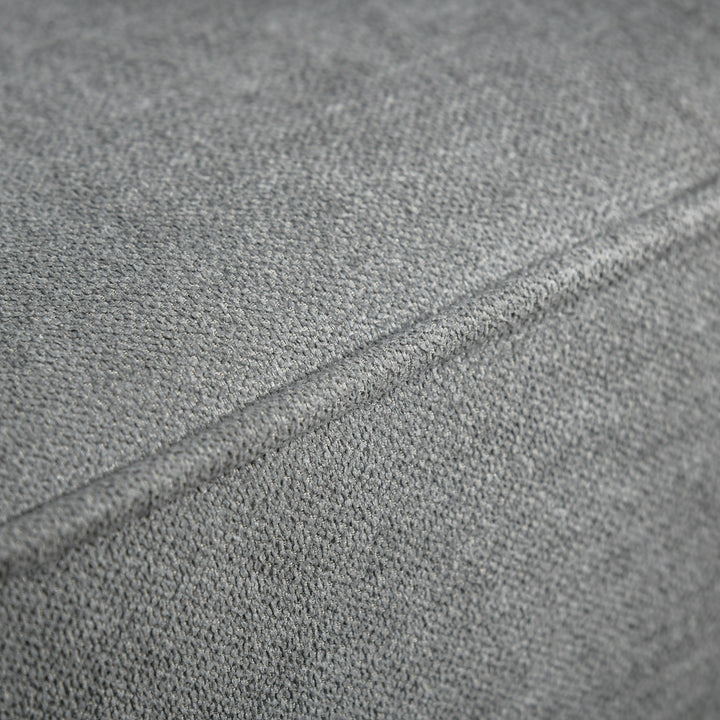 Sovesofa 3-personers sovesofa stofsofa sofa med sovefunktion sovesofa med justerbar vinkel vintage eukalyptustræ bomuld grå