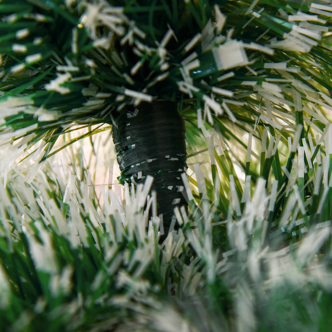 Kunstigt juletræ 1,5 m juletræ grantræ 416 grene metalfod pet grøn