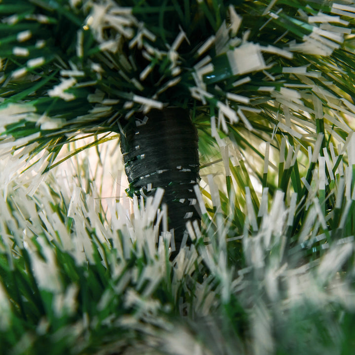 Kunstigt juletræ 1,5 m juletræ grantræ 416 grene metalfod pet grøn