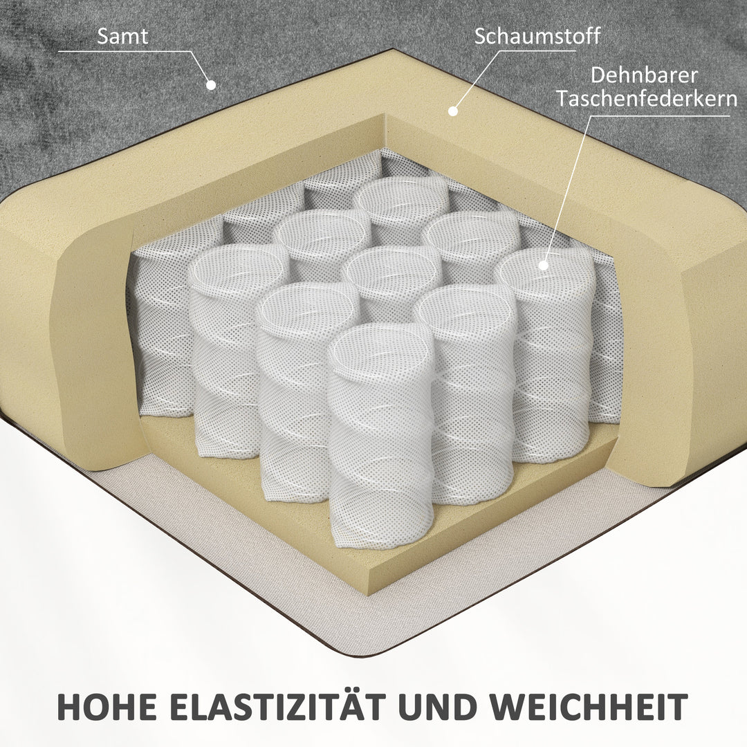 Lænestol med massagefunktion og lændevarme, lænestol med fjernbetjeninger og sidelommer, grå