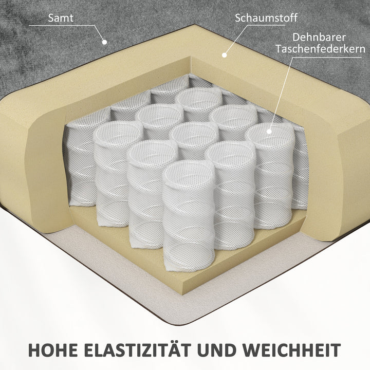 Lænestol med massagefunktion og lændevarme, lænestol med fjernbetjeninger og sidelommer, grå