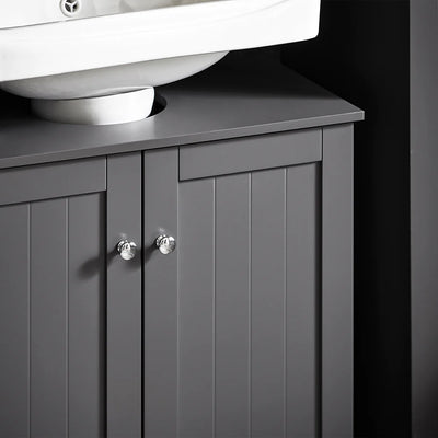 Underskab til badeværelset, 60 x 30 x 60 cm, grå