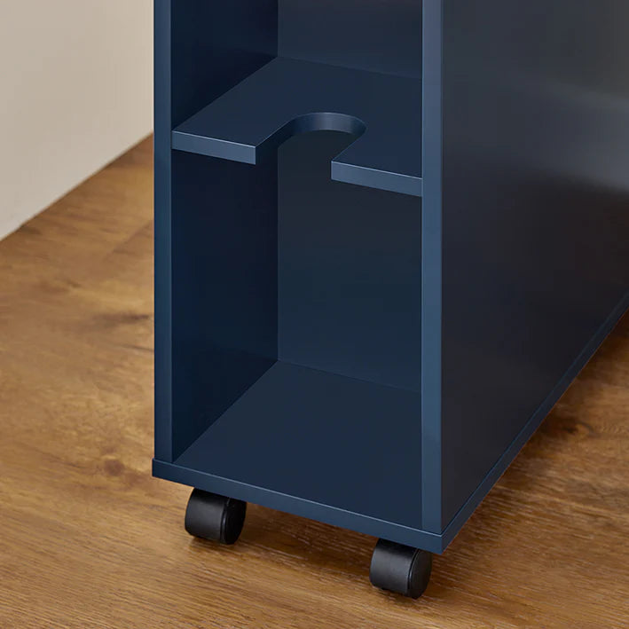 Smart rullevogn i trendy blå, kan bruges på badeværelset og i andre rum, B23 x D83 x H65 cm