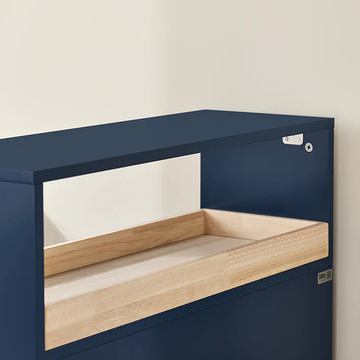 Smart rullevogn i trendy blå, kan bruges på badeværelset og i andre rum, B23 x D83 x H65 cm