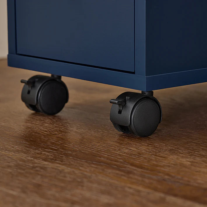 Smart rullevogn i trendy blå, kan bruges på badeværelset og i andre rum, B23 x D83 x H65 cm