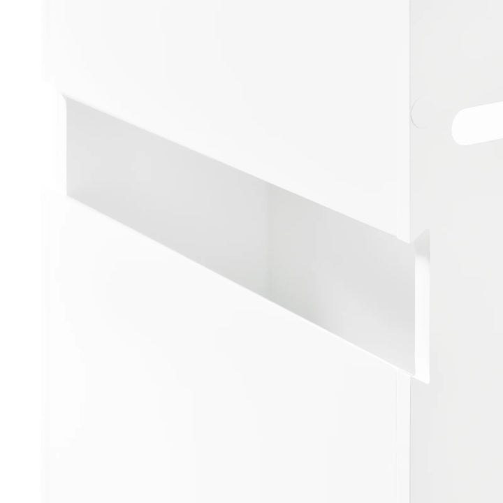 Toiletpapirholder til væggen, 20x18x79 cm, hvid