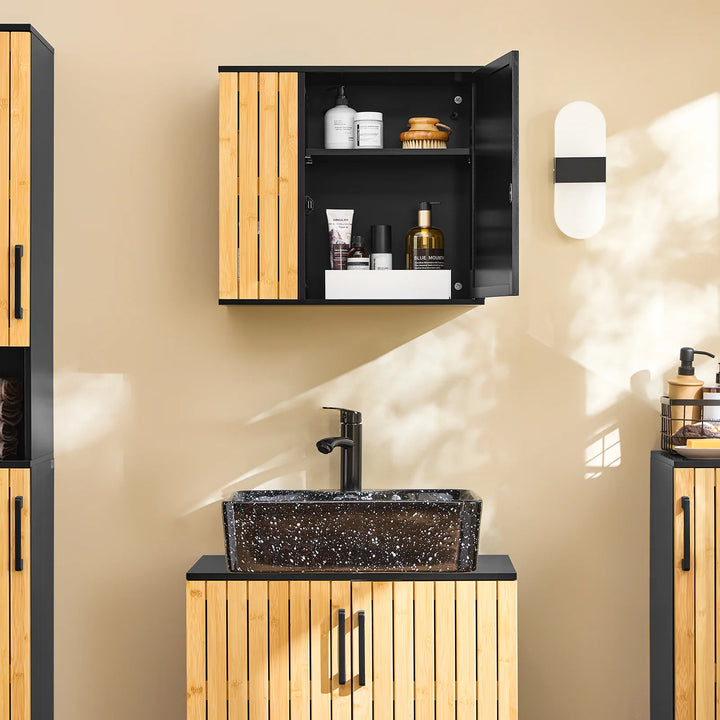 Stilfuldt vægskab med spejl (50 x 20 x 45 cm)