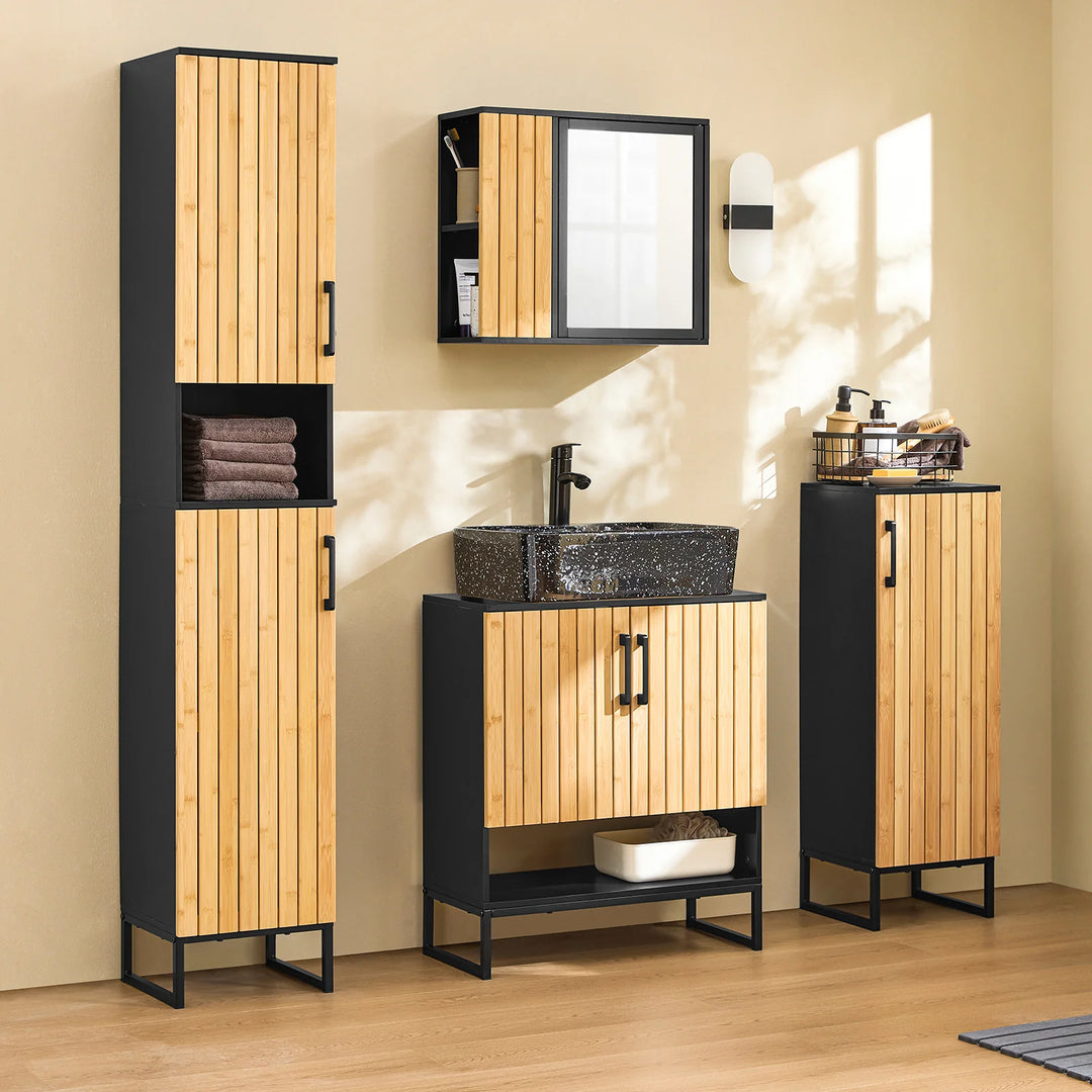 Stilfuldt vægskab med spejl (50 x 20 x 45 cm)