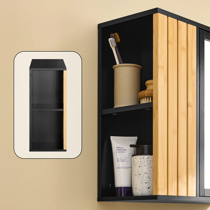 Stilfuldt vægskab med spejl (50 x 20 x 45 cm)