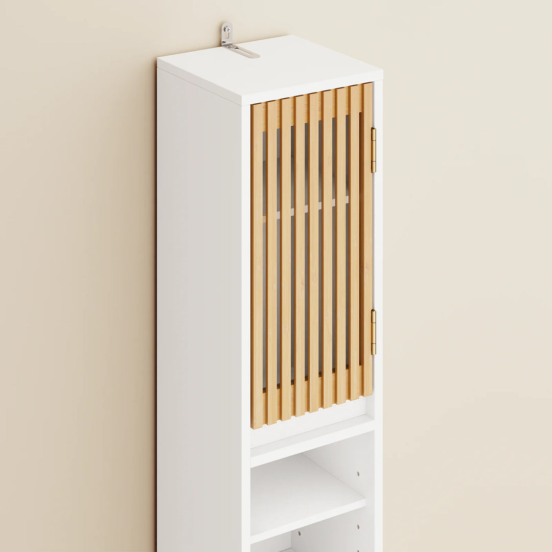 Optimer pladsen på dit badeværelse med dette elegante og funktionelle skab (20x20x180 cm)