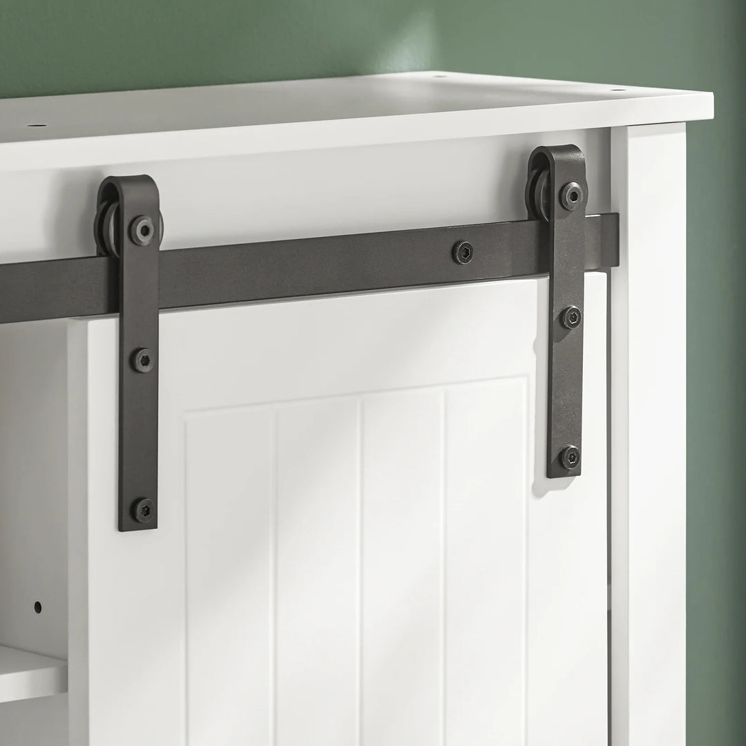 Minimalistisk og moderne vægskab til badeværelset, B68 x D20 x H48 cm, hvid