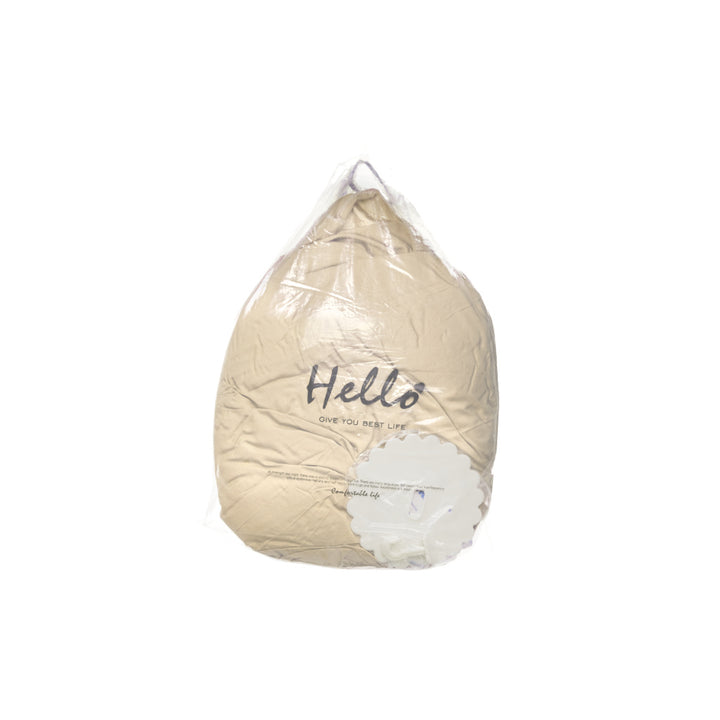 Hængende tipi-telt i beige med baldakin