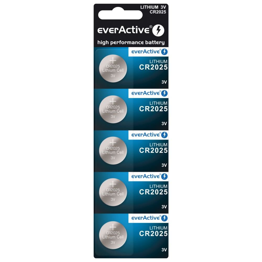 EverActive Litowa CR2025 blisterbatteri 5 stk.