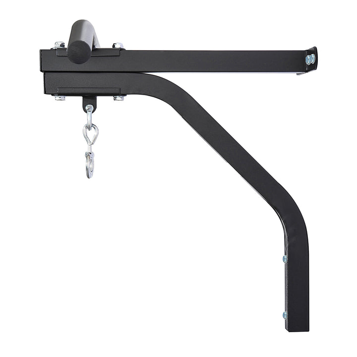 Boksesækholder vægmonteret boksesækholder sandsækholder bæreevne stål sort 93 x 47 x 51 cm