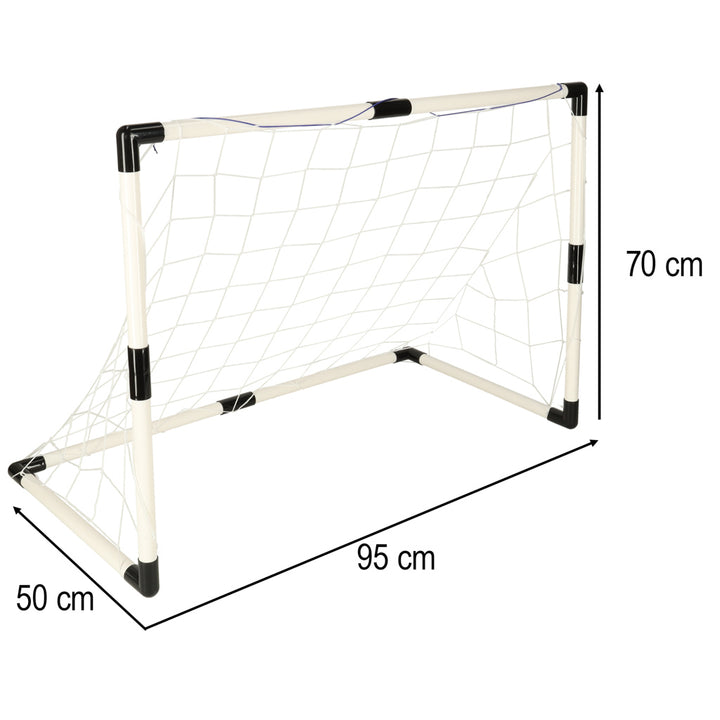 Fodboldmål til børn, træningsfodbold, 2 stk. 95 x 48 x 70 cm