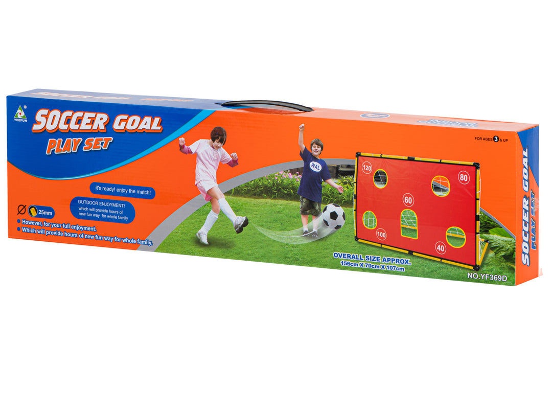 Fodboldmålspræcisionstræningsmåtte + bold