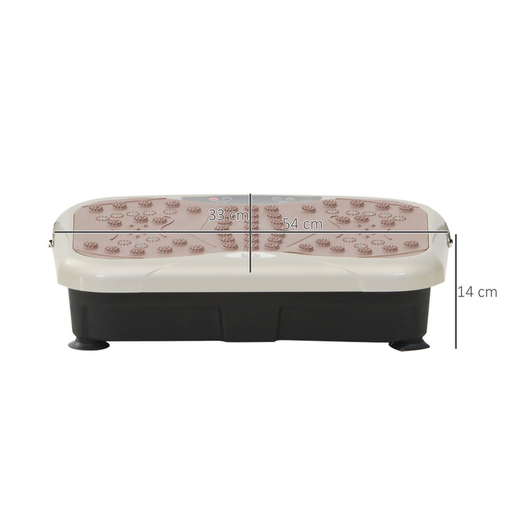 Vibrationsplade vibrationstræner vibrationsapparat fitnesstræner led-display usb-højttaler træningsbånd fjernbetjening