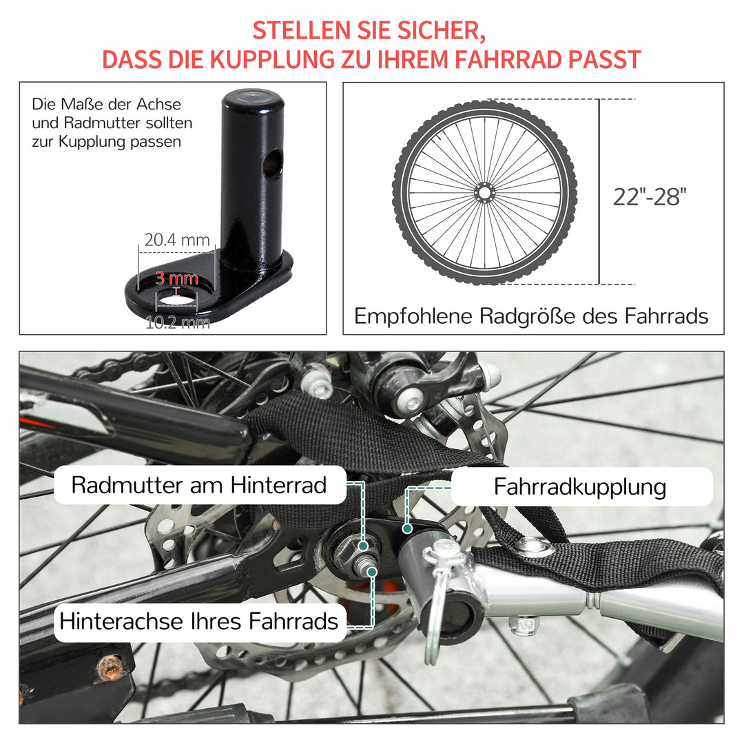 Transportanhænger cargo trailer cykelanhænger cargo cykelanhænger (rød-sort)