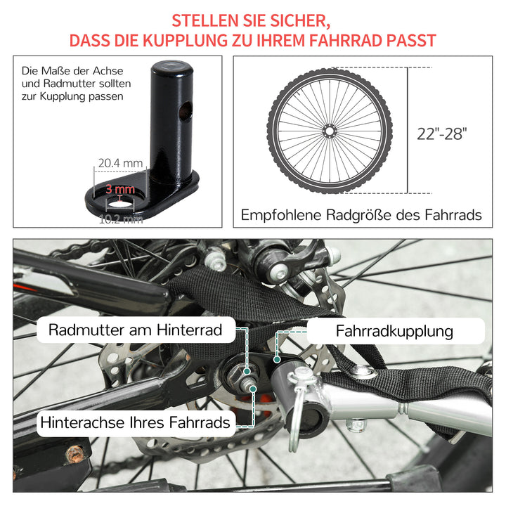 Transportanhænger cargo trailer cykelanhænger cargo cykelanhænger (rød-sort)