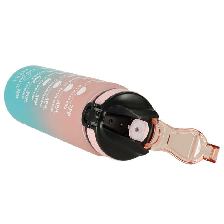 Bidon vandflaske 1l pink og blå