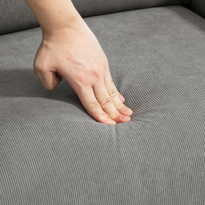 Tv-stol med elektrisk hæve-sænke, massagestol med lænefunktion og varmefunktion, afslapningsstol med fjernbetjening og sidelomme, justerbart polyesterstof, mørkegrå