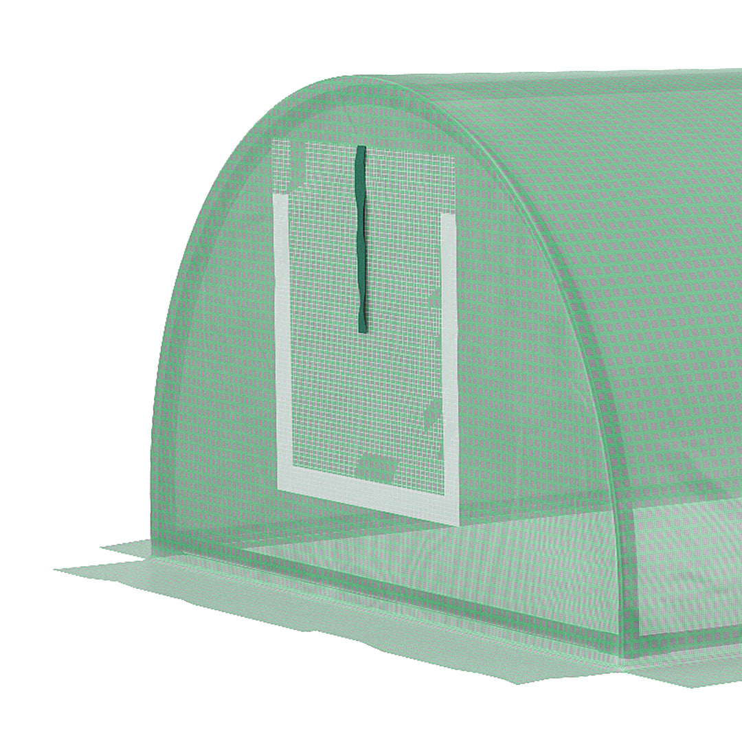 Foliedrivhus, vejrbestandigt, UV-bestandigt, polytunnel, 200 cm x 80 cm x 45 cm, grønt