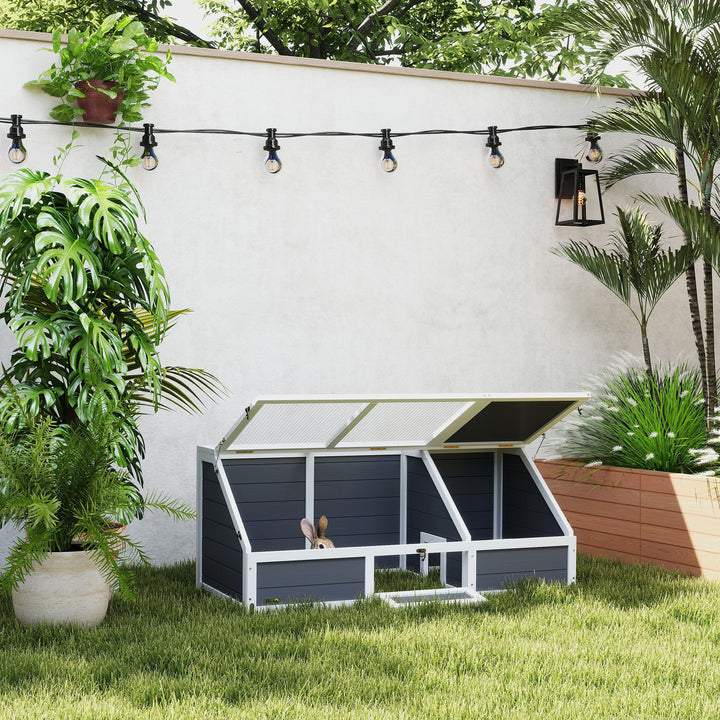 Skildpaddekasse, udendørs skildpaddeindhegning, bundløst design, nem at åbne, skildpaddehus, lysegrå