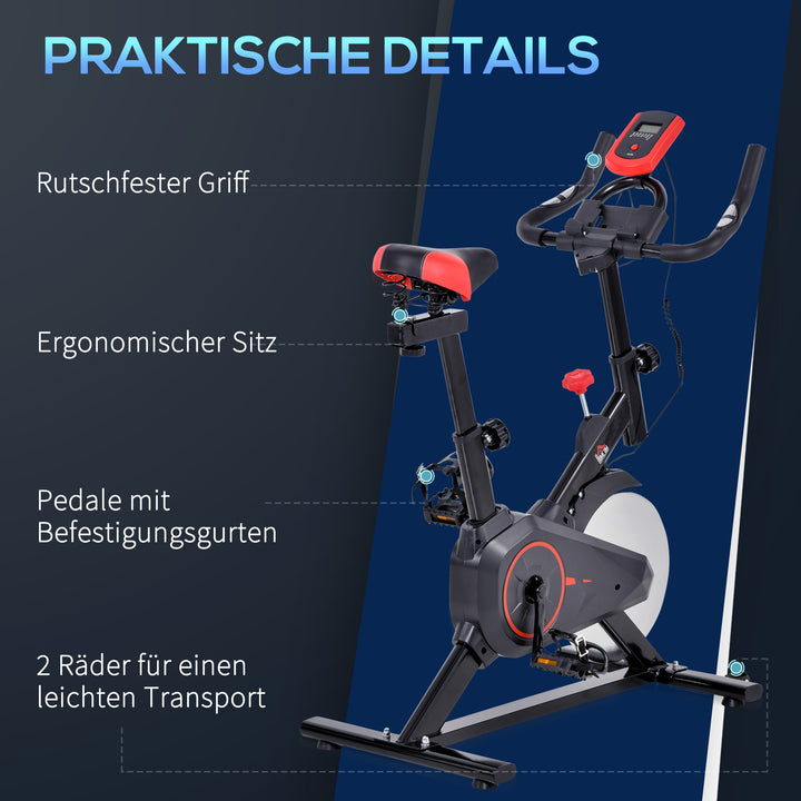 Indendørs cykeltræner hjemmegym cykeltræner fitnesscykel 85 x 46 x 114 cm